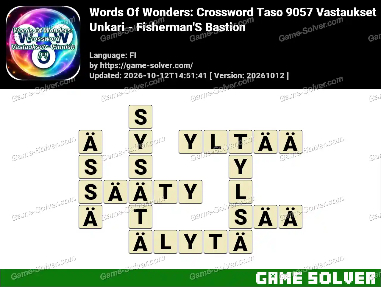 Words Of Wonders: Crossword Taso 9057 Vastaukset – Unkari – Fisherman’S Bastion